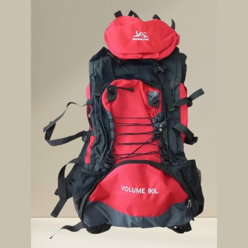 Sac à dos 90L rouge